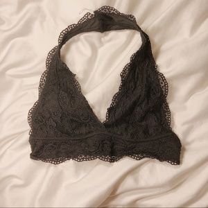 OU Black Halter Top Bralette